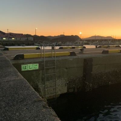 蓄光表示板＆ステンレス梯子　IN　西浦漁港