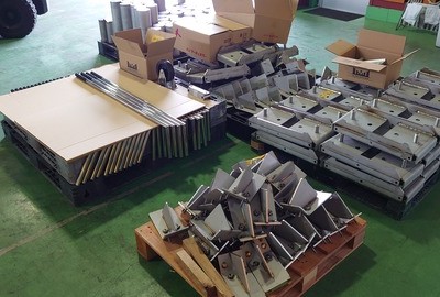 可動式車止め人力移動タイプ 　製作完了