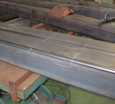 加工  (可動式コラムストッパー 重機移動タイプ)